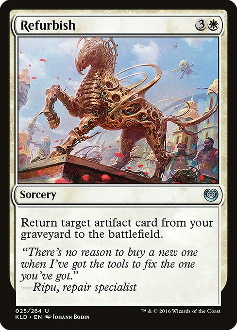 Refurbish – Kaladesh (KLD-25) Magic: The Gathering card | LC-REM-20260804-15711415370060-f60e2ac4-f21f-4232-abc8-db078472408b Hoofdafbeelding
