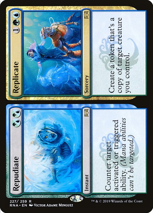 Repudiate // Replicate – Ravnica Allegiance (RNA-227) Magic: The Gathering card