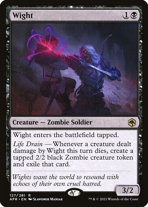 Wight – Adventures in the Forgotten Realms (AFR-127) Magic: The Gathering card | LC-REM-20260804-15151299330380-f62abe9c-7599-433b-a964-10d6641f3586
