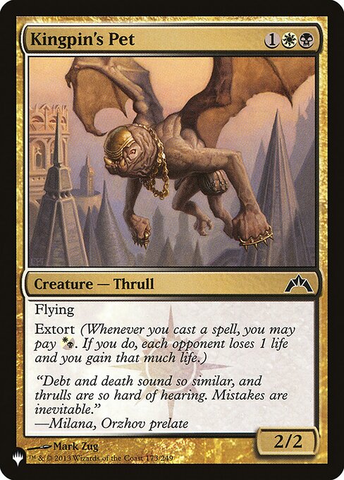 Kingpin's Pet – The List (PLST-GTC-173) Magic: The Gathering card | LC-REM-20260804-15151347302732-f62ca092-4e61-4bca-824b-e681da97f5d3