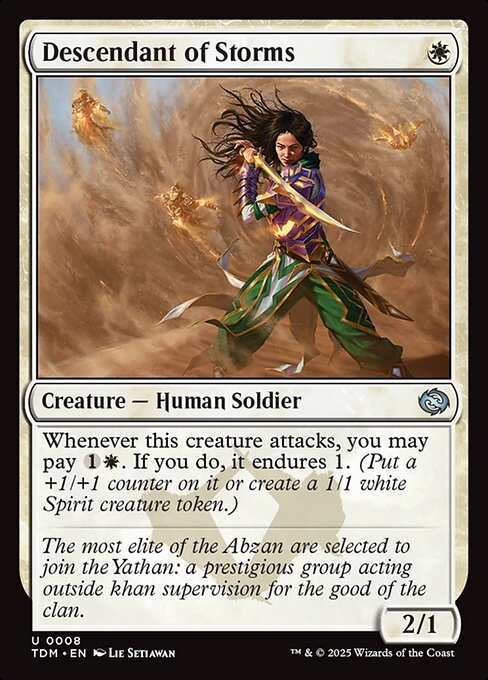 Descendant of Storms – Tarkir: Dragonstorm (TDM-8) Magic: The Gathering card | LC-REM-20260804-15401856893260-f632be90-9e7f-41f8-a52e-a2952354d730