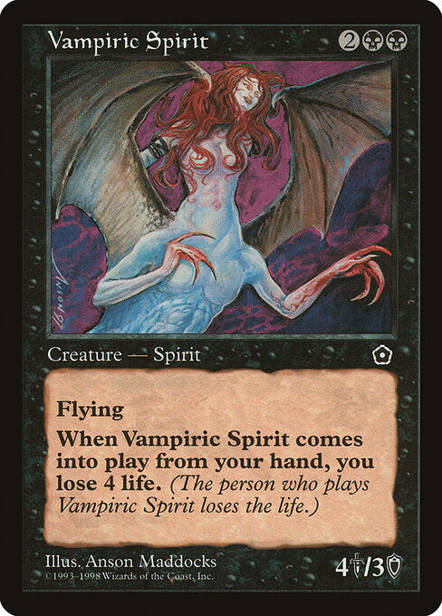 Vampiric Spirit – Portal Second Age (P02-90) Magic: The Gathering card | LC-REM-20260804-15339698815308-f636e46a-9d35-47b8-8df0-6dcb18105d30