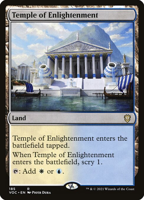 Temple of Enlightenment – Commander: Innistrad: Crimson Vow (VOC-185) Magic: The Gathering card