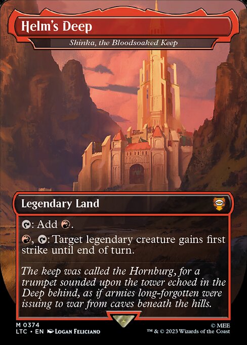 Shinka, the Bloodsoaked Keep – Tales of Middle-earth Commander (LTC-374) Magic: The Gathering card | LC-REM-20260804-15151317811532-f6cd3fbc-908d-4653-a133-e35843a5ac65 Immagine principale del prodotto