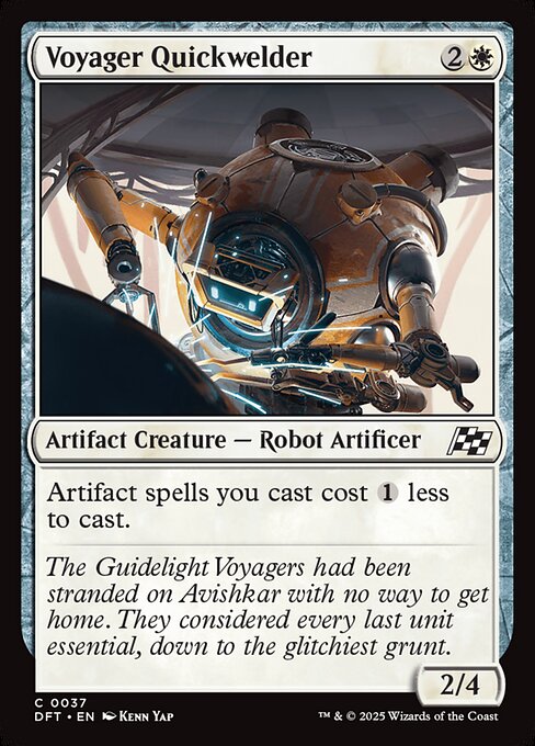 Voyager Quickwelder – Aetherdrift (DFT-37) Magic: The Gathering card | LC-REM-20260804-15340143542604-f6dcdc8c-fba1-4ea1-bf93-65072d10f0da
