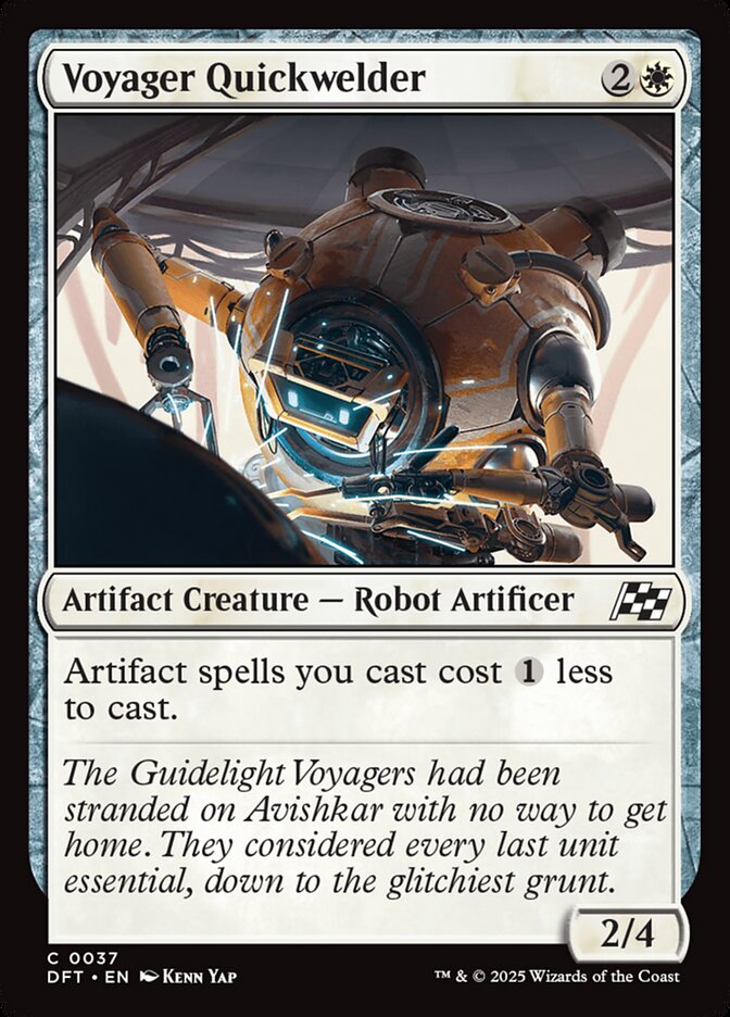 Magic-kaart Voyager Quickwelder DFT-37 uit Aetherdrift (Common) Hoofdafbeelding