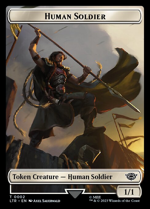 Human Soldier – Tales of Middle-earth Tokens (TLTR-2) Magic: The Gathering card | LC-REM-20260804-15150773567820-f6df0025-8f6a-43e1-8f07-36f18da3a485