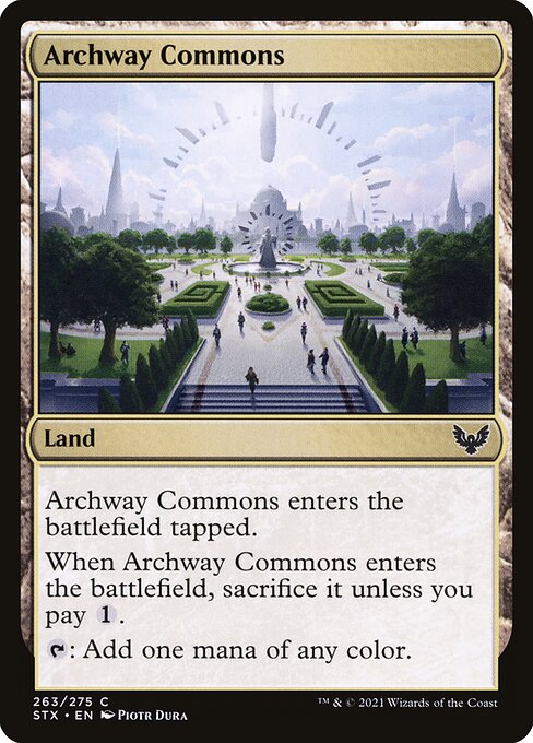 Archway Commons – Strixhaven: School of Mages (STX-263) Magic: The Gathering card Hauptbild