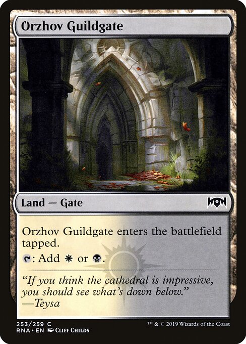 Orzhov Guildgate – Ravnica Allegiance (RNA-253) Magic: The Gathering card