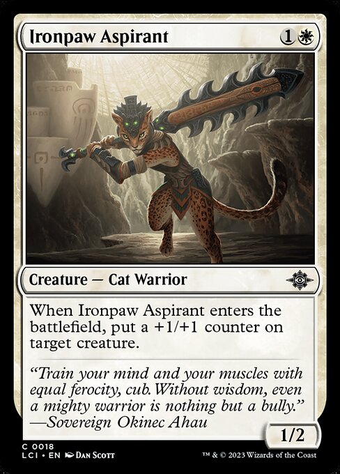 Ironpaw Aspirant – The Lost Caverns of Ixalan (LCI-18) Magic: The Gathering card Image principale du produit