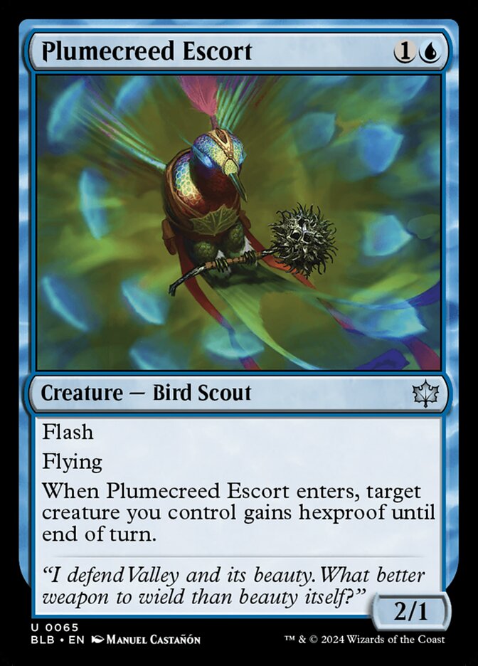 Plumecreed Escort - Bloomburrow (Uncommon) [BLB-65]