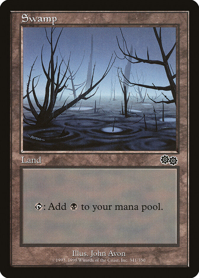 Magic-kaart Swamp USG-341 uit Urza's Saga (Land) Hoofdafbeelding