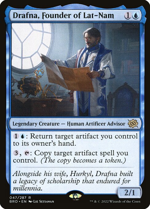 Drafna, Founder of Lat-Nam – The Brothers' War (BRO-47) Magic: The Gathering card