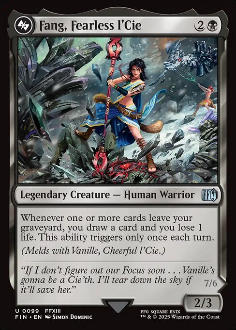 Fang, Fearless l'Cie – Final Fantasy (FIN-99) Magic: The Gathering card | LC-REM-20260804-15543935762764-f73a5cbb-905f-4b99-8d23-9d1b6bd47ee8