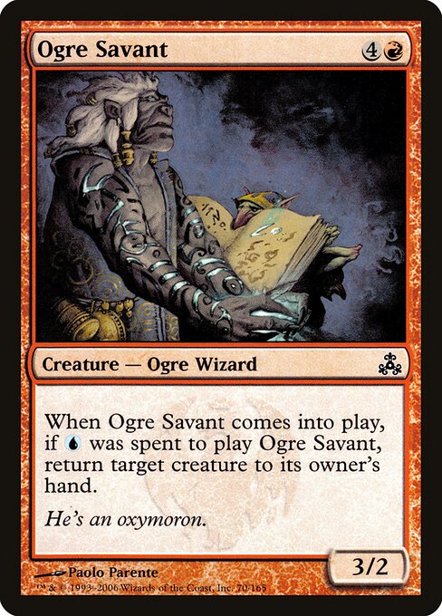 Ogre Savant – Guildpact (GPT-70) Magic: The Gathering card Hauptbild
