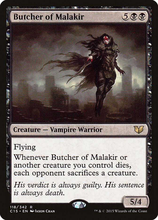 Magic-kaart Butcher of Malakir C15-118 uit Commander 2015 (Rare) Image principale du produit