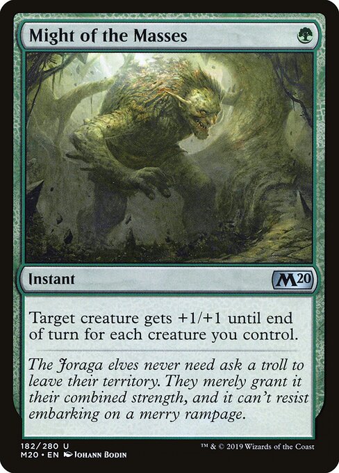 Might of the Masses – Core 2020 (M20-182) Magic: The Gathering card