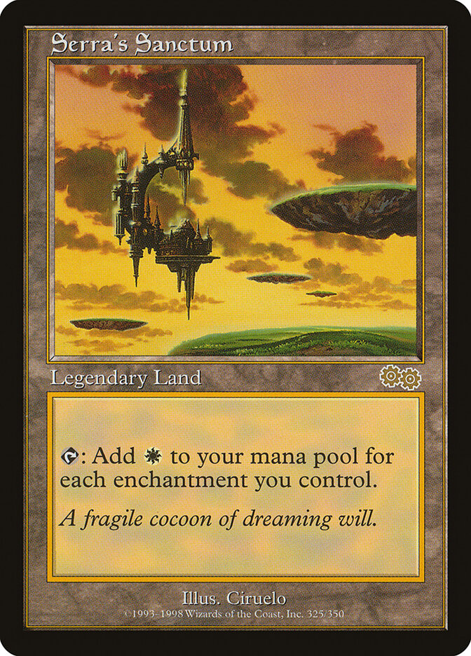 Magic-kaart Serra's Sanctum USG-325 uit Urza's Saga (Rare) Hauptbild