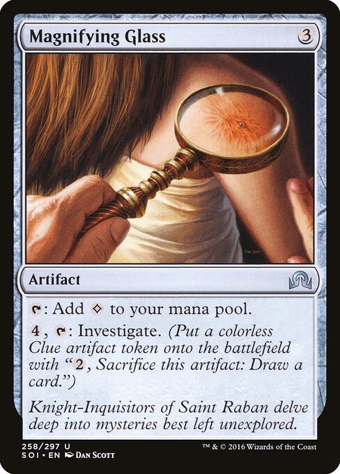 Magnifying Glass – Shadows over Innistrad (SOI-258) Magic: The Gathering card