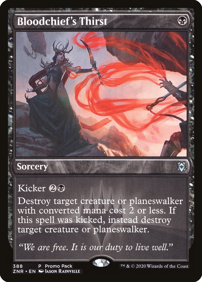 Magic-kaart Bloodchief's Thirst ZNR-388 uit Zendikar Rising (Uncommon) Imagen principal del producto