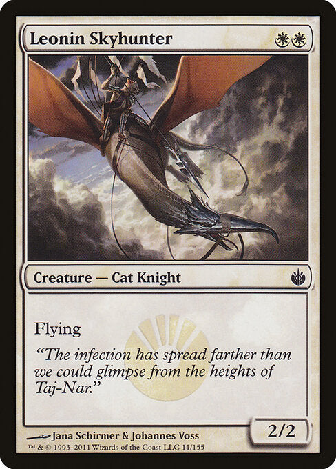 Leonin Skyhunter – Mirrodin Besieged (MBS-11) Magic: The Gathering card Image principale du produit