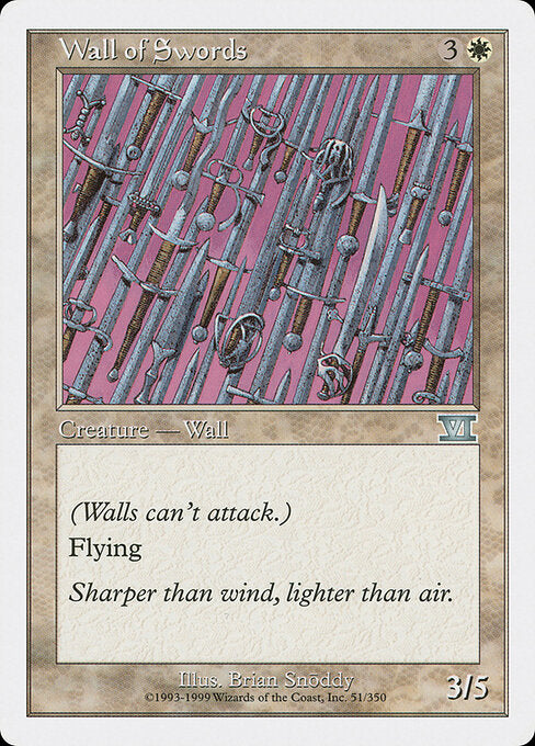 Wall of Swords – Classic Sixth Edition (6ED-51) Magic: The Gathering card | LC-REM-20260804-15521964687692-f7f0219d-1bf9-4514-9ab3-b241bc541525 Hoofdafbeelding