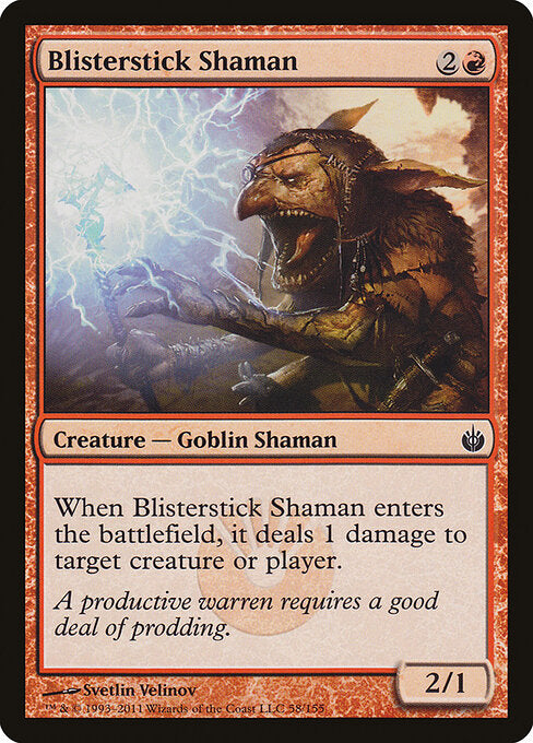 Blisterstick Shaman – Mirrodin Besieged (MBS-58) Magic: The Gathering card