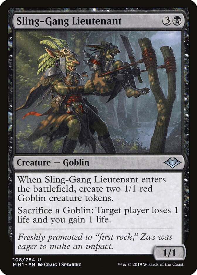 Sling-Gang Lieutenant - Modern Horizons (Uncommon) [MH1-108]
