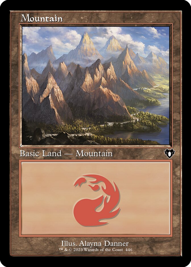 Magic-kaart Mountain CMM-446 uit Commander Masters (Land)