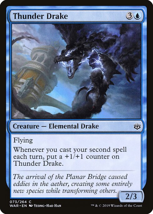 Thunder Drake – War of the Spark (WAR-73) Magic: The Gathering card | LC-REM-20260804-15150663237964-f88a9bc4-1b15-4a91-9376-730d2f5b3336
