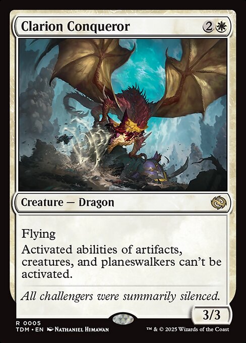 Clarion Conqueror – Tarkir: Dragonstorm (TDM-5) Magic: The Gathering card | LC-REM-20260804-15401853059404-f892d156-371c-4391-8ae6-25513c5032b0 Hauptbild