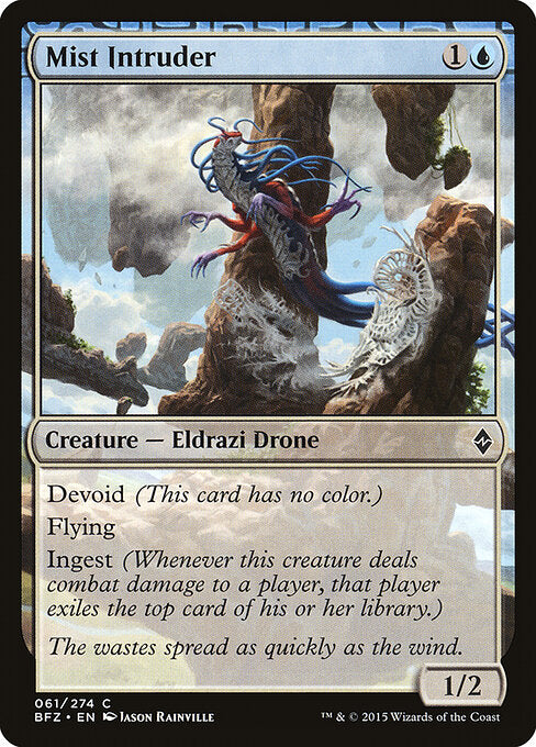 Mist Intruder – Battle for Zendikar (BFZ-61) Magic: The Gathering card