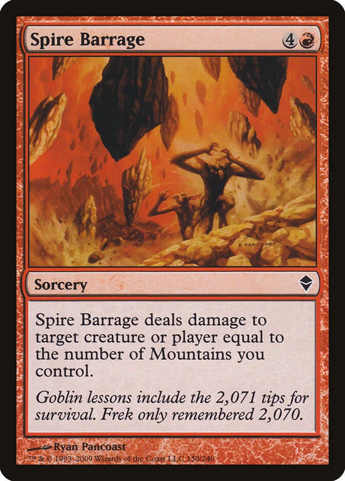 Spire Barrage - Zendikar (Common) [ZEN-150]