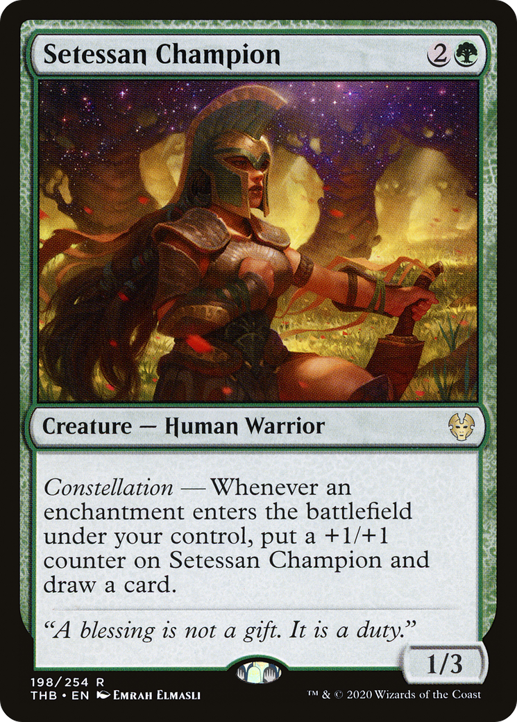 Setessan Champion – Theros Beyond Death 198 – Magic: The Gathering single card Main image