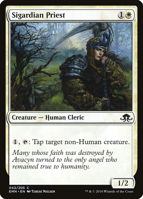 Sigardian Priest – Eldritch Moon (EMN-42) Magic: The Gathering card