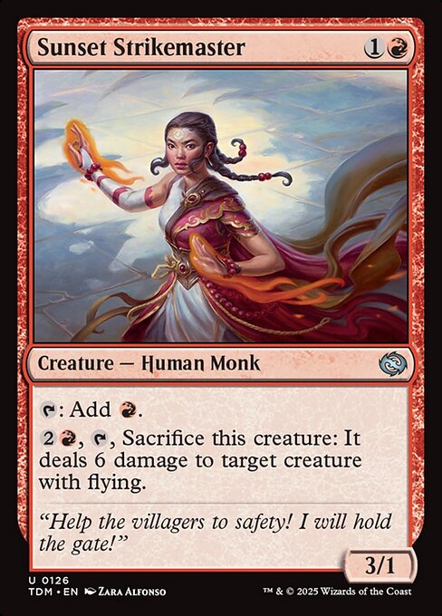 Sunset Strikemaster – Tarkir: Dragonstorm (TDM-126) Magic: The Gathering card