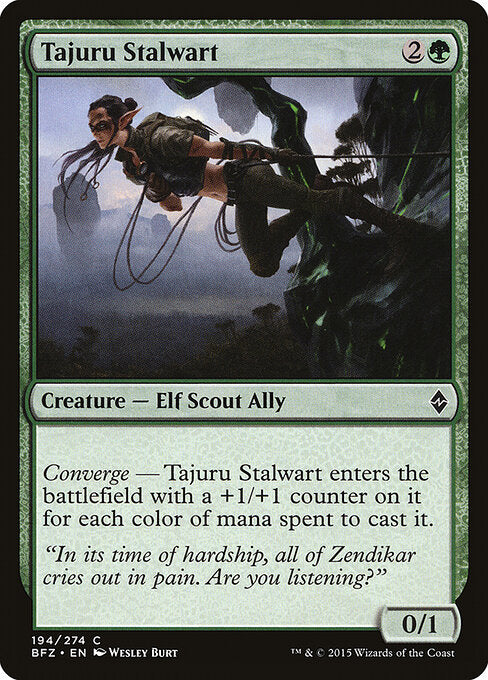 Tajuru Stalwart – Battle for Zendikar (BFZ-194) Magic: The Gathering card