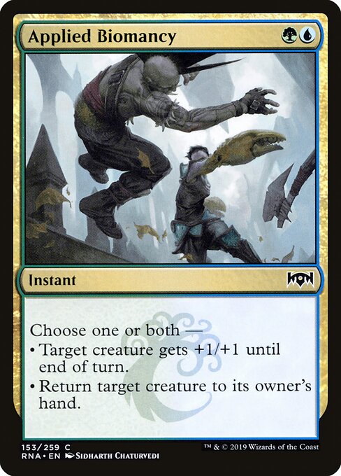 Applied Biomancy – Ravnica Allegiance (RNA-153) Magic: The Gathering card Hauptbild