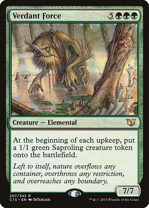 Magic-kaart Verdant Force C15-207 uit Commander 2015 (Rare) Image principale du produit