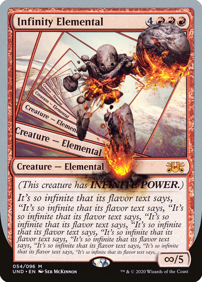 Magic-kaart Infinity Elemental UND-54 uit Unsanctioned (Mythic) Imagen principal del producto
