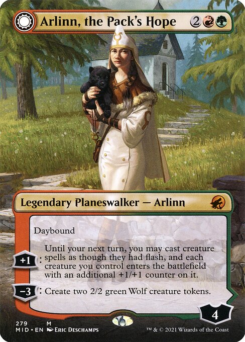 Arlinn, the Pack's Hope // Arlinn, the Moon's Fury – Innistrad: Midnight Hunt (MID-279) Magic: The Gathering card | LC-REM-20260804-15909431247180-f93ade1b-ee36-44c9-ac82-f0c3124ffde3