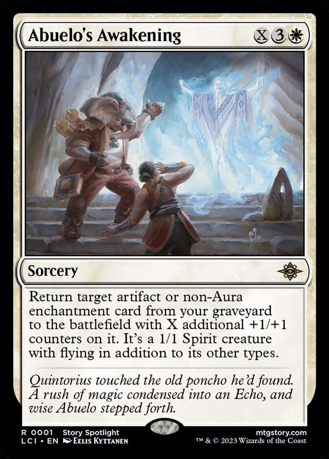Magic-kaart Abuelo's Awakening LCI-1 uit The Lost Caverns of Ixalan (Rare)