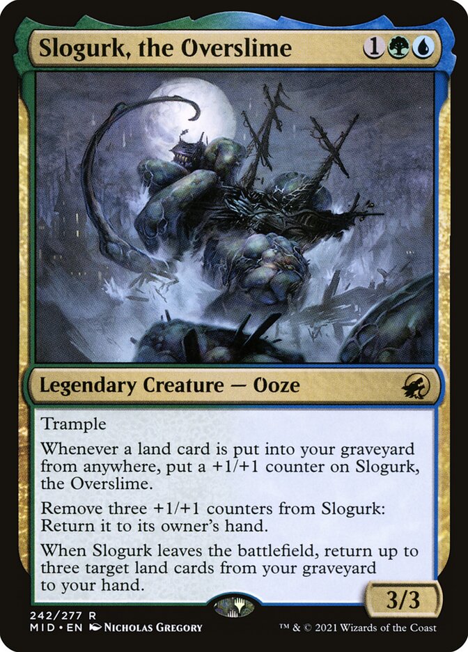 Magic-kaart Slogurk, the Overslime MID-242 uit Innistrad: Midnight Hunt (Rare)
