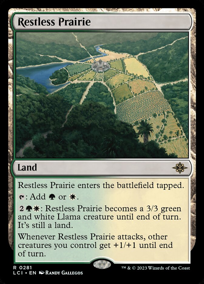 Magic-kaart Restless Prairie LCI-281 uit The Lost Caverns of Ixalan (Rare)