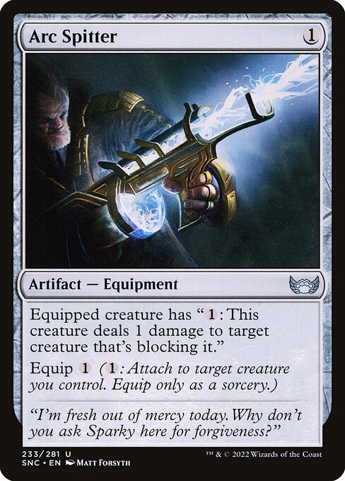 Arc Spitter – Streets of New Capenna (SNC-233) Magic: The Gathering card Immagine principale del prodotto