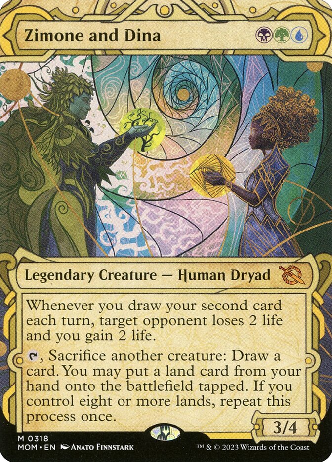 Magic-kaart Zimone and Dina MOM-318 uit March of the Machine (Mythic) Hoofdafbeelding