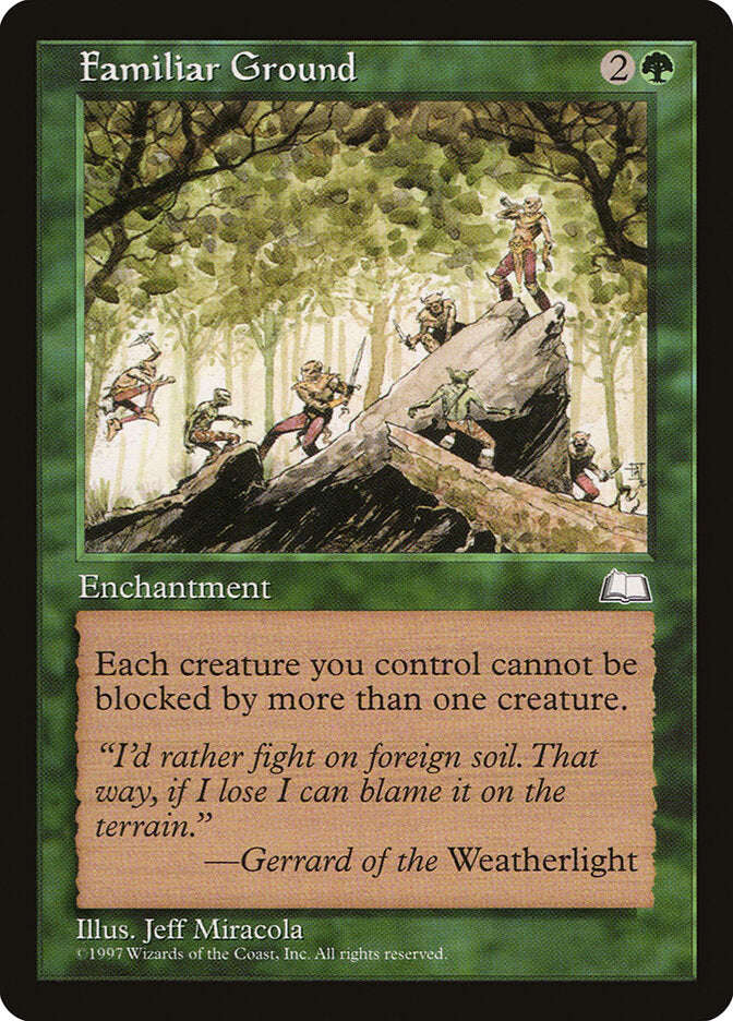 Magic-kaart Familiar Ground WTH-127 uit Weatherlight (Uncommon) Image principale du produit