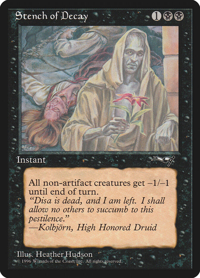 Magic-kaart Stench of Decay ALL-61a uit Alliances (Common)