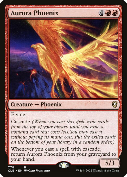 Aurora Phoenix – Commander Legends: Battle for Baldur's Gate (CLB-778) Magic: The Gathering card | LC-REM-20260804-15151247720780-f9a9e74f-8090-4314-9361-97777fb7b63a
