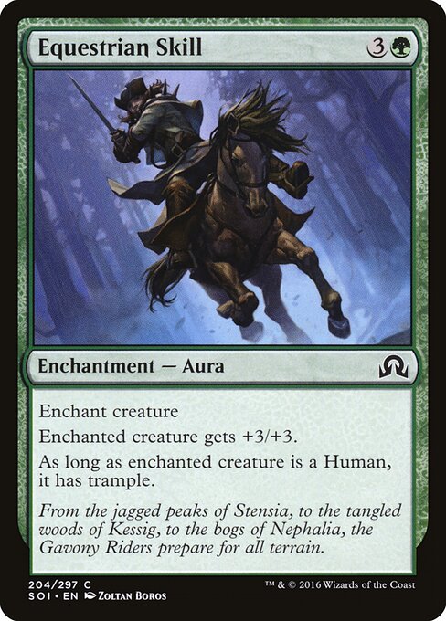 Equestrian Skill – Shadows over Innistrad (SOI-204) Magic: The Gathering card